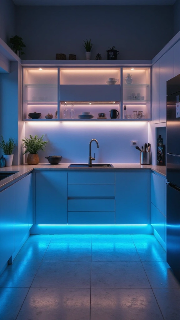 20 Modern Lighting Ideas That Will Instantly Elevate Your Home Decor (You Won't Believe #15!) - 5. LED Strip Lights for Under Cabinets