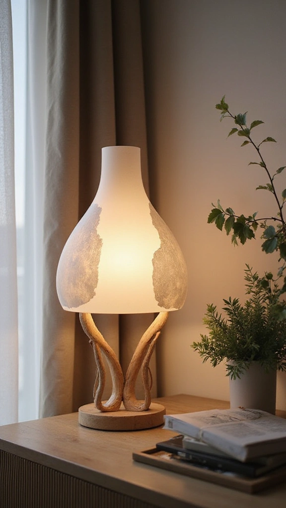 20 Modern Lighting Ideas That Will Instantly Elevate Your Home Decor (You Won't Believe #15!) - 8. Sculptural Table Lamps