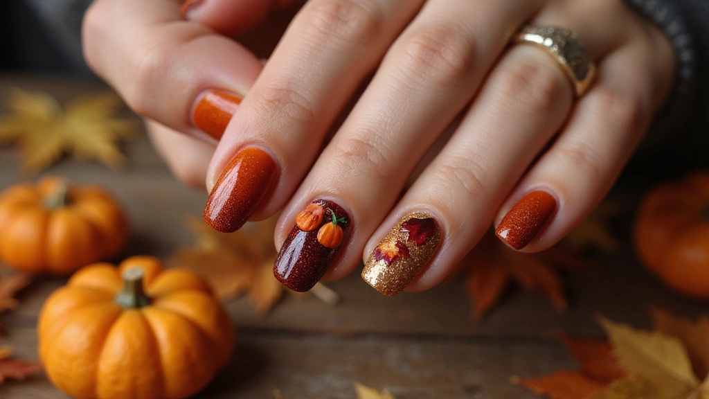 40 Thanksgiving Nail Ideas for Festive - The Nail Hair Diary