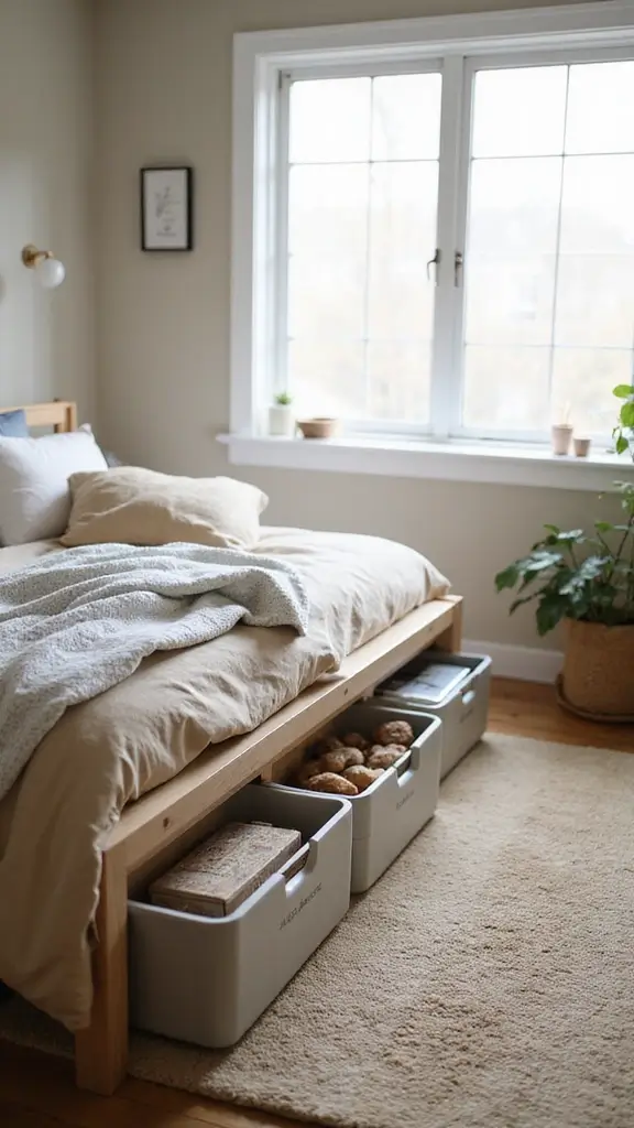 40 Small House Interior Design Ideas That Maximize Space - 16. Under-Furniture Storage Solutions