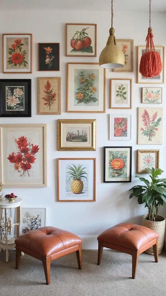 40 Small House Interior Design Ideas That Maximize Space - 18. Create a Gallery Wall