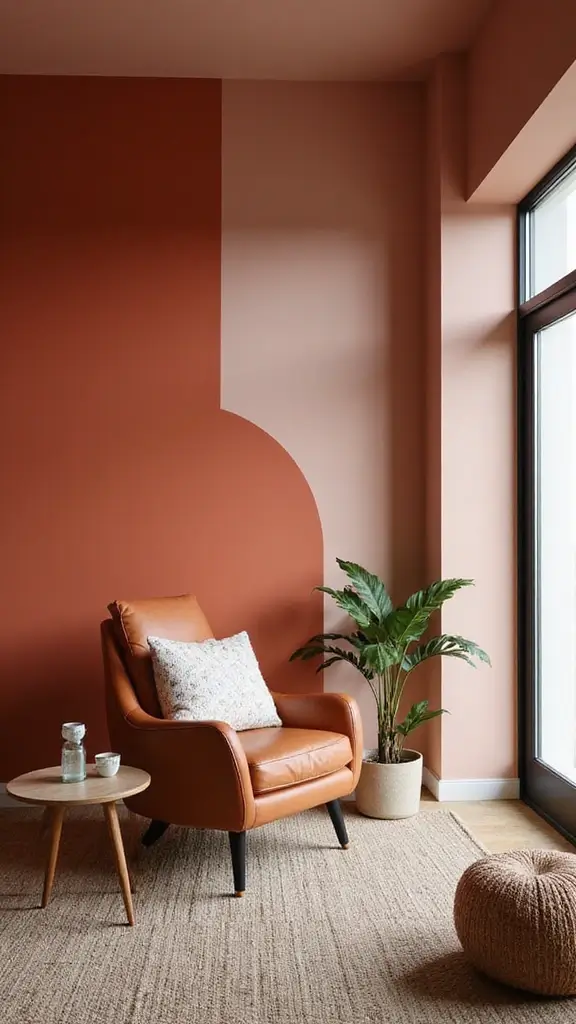 40 Small House Interior Design Ideas That Maximize Space - 19. Colorful Accent Walls