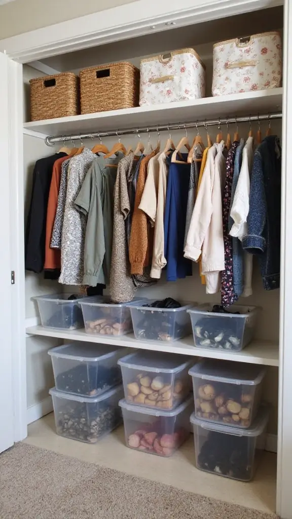 40 Small House Interior Design Ideas That Maximize Space - 26. Maximize Closet Space