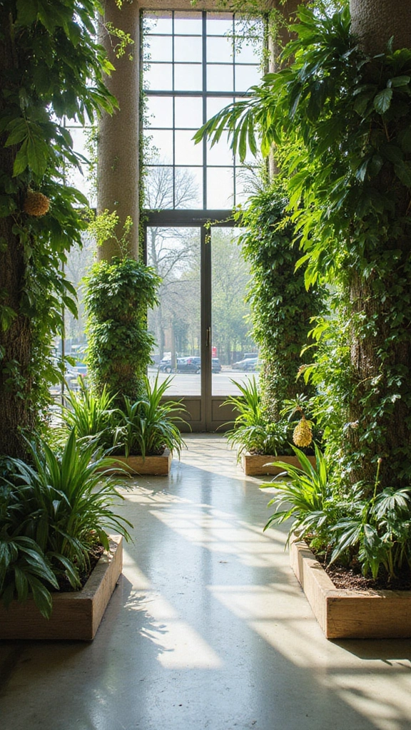 40 Small House Interior Design Ideas That Maximize Space - 28. Divide Spaces with Plants