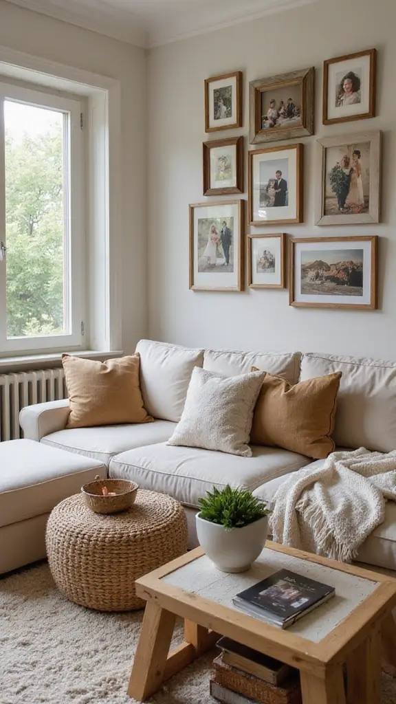 40 Small House Interior Design Ideas That Maximize Space - 36. Personalize with Photos