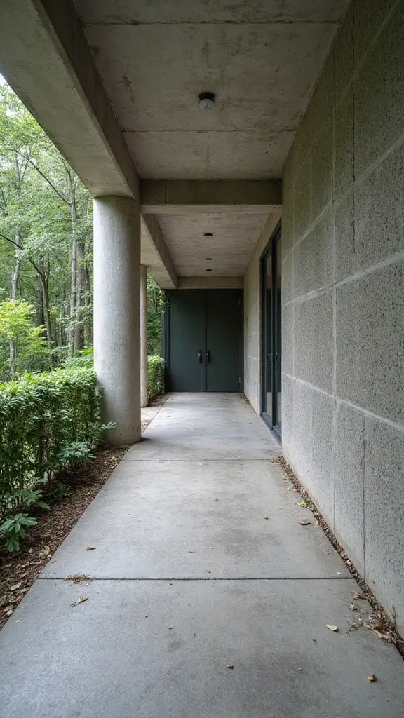 41 Car Porch Design Modern Ideas for a Stunning Entrance - 18. Textured Concrete Carport