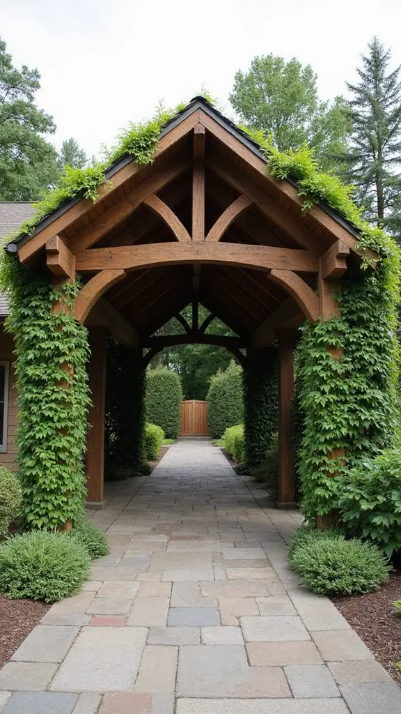 41 Car Porch Design Modern Ideas for a Stunning Entrance - 20. Elegant Arched Carport