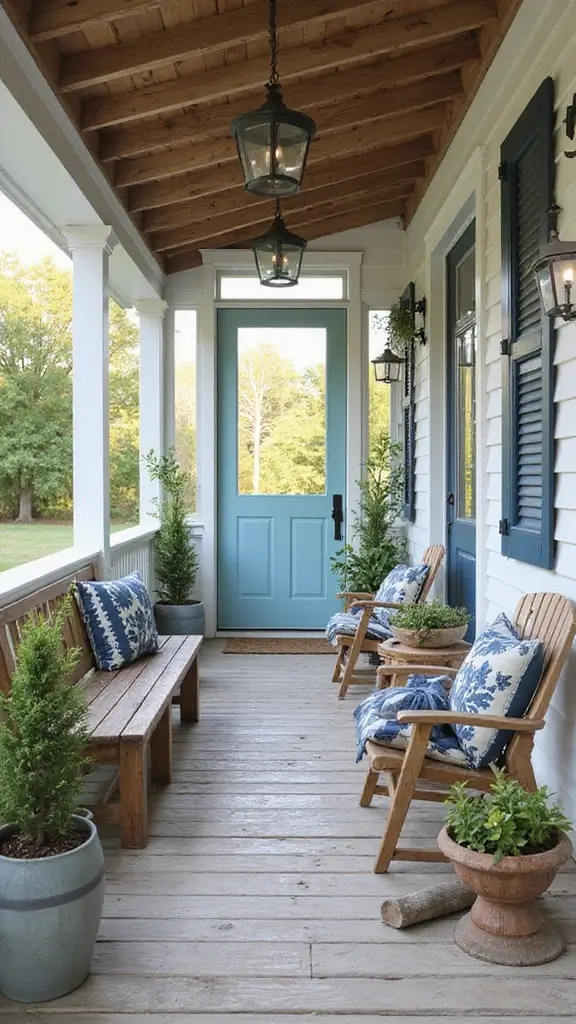 41 Car Porch Design Modern Ideas for a Stunning Entrance - 27. Nautical Theme Car Porch