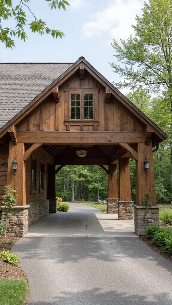 41 Car Porch Design Modern Ideas for a Stunning Entrance - 30. Farmhouse Style Carport