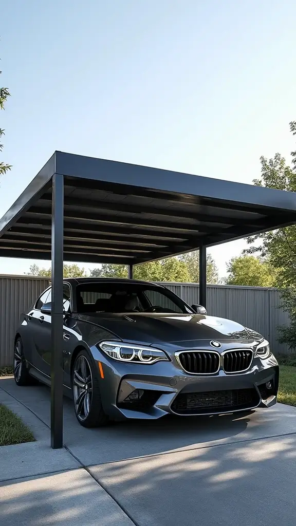 41 Car Porch Design Modern Ideas for a Stunning Entrance - 33. Raised Carport Design