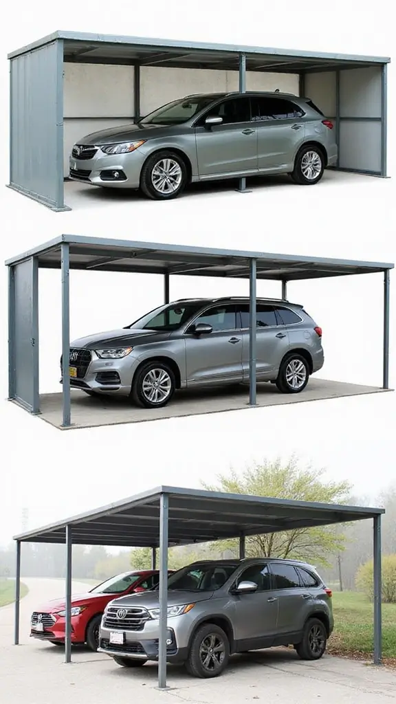 41 Car Porch Design Modern Ideas for a Stunning Entrance - 35. Seasonal Adaptable Carport
