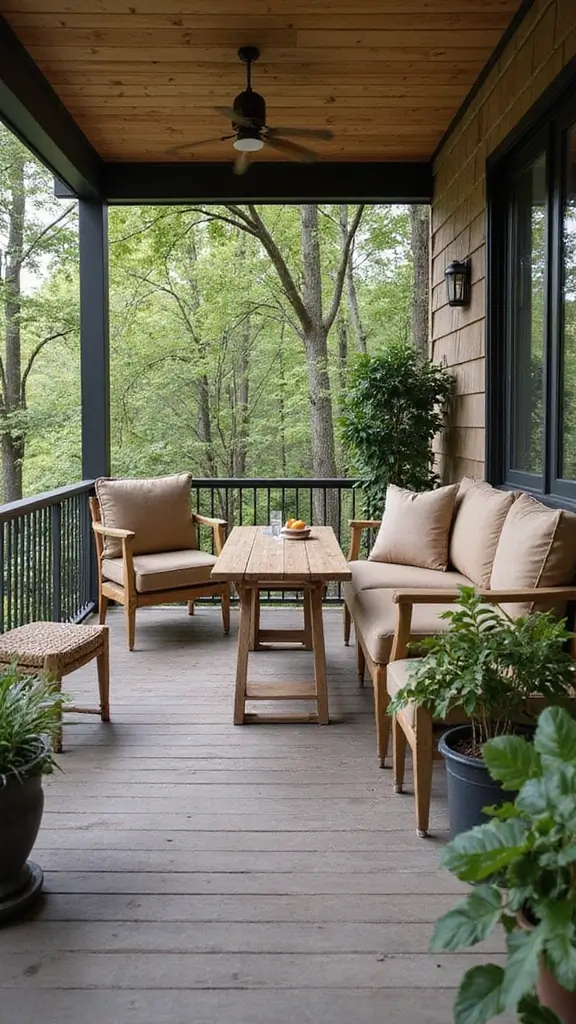 41 Car Porch Design Modern Ideas for a Stunning Entrance - 37. Integrated Outdoor Workspace