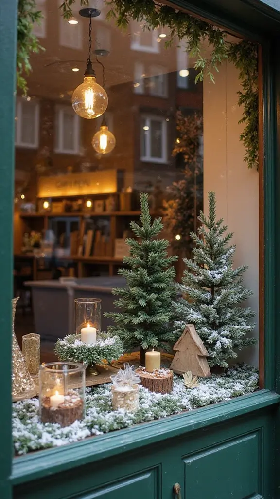 41 Christmas Home Decor Ideas That Feel Warm & Bright - 36. Festive Window Displays