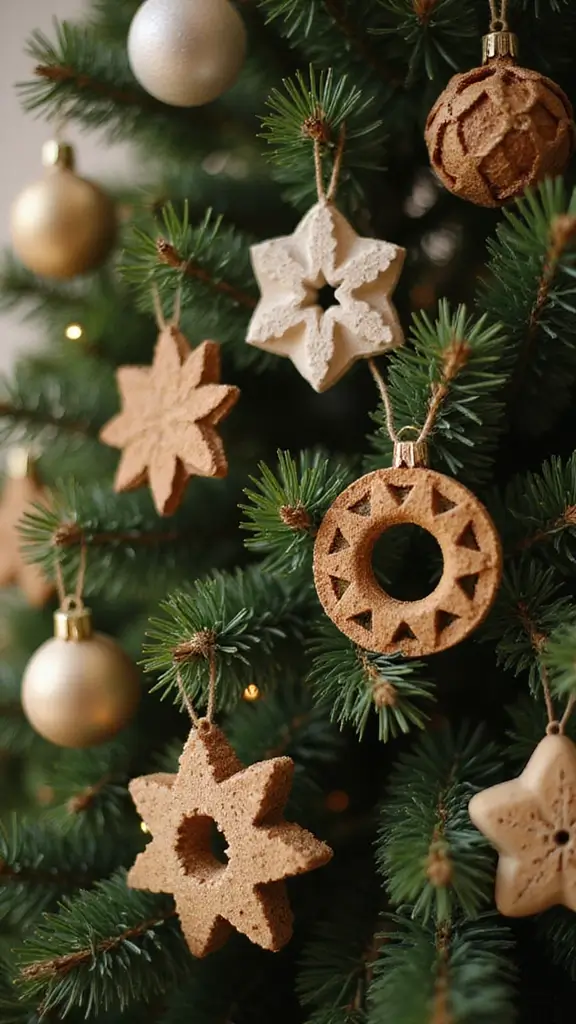 41 Christmas Home Decor Ideas That Feel Warm & Bright - 40. Eco-Friendly Tree Ornaments