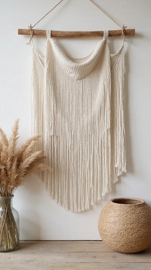 41 DIY Crafts for Home Decor That Look Expensive but Aren’t - 3. Fabric Wall Hanging