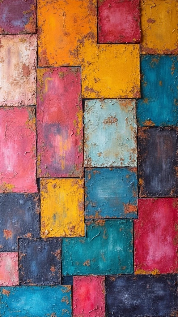 41 DIY Crafts for Home Decor That Look Expensive but Aren’t - 30. Fabric Scrap Wall Art