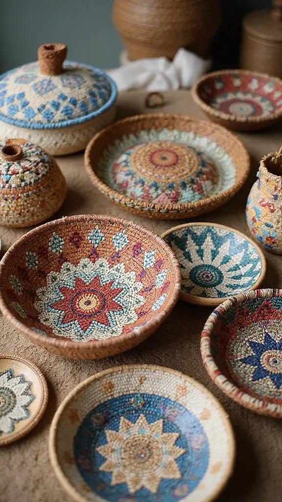 41 DIY Crafts for Home Decor That Look Expensive but Aren’t - 36. Hand-Painted Baskets