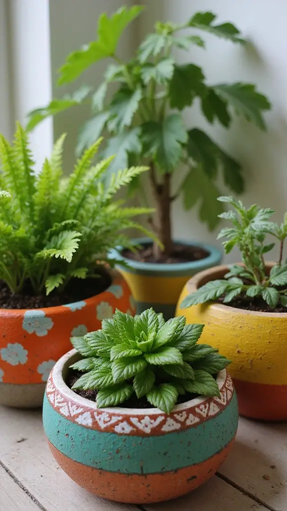 41 DIY Crafts for Home Decor That Look Expensive but Aren’t - 5. Painted Flower Pots
