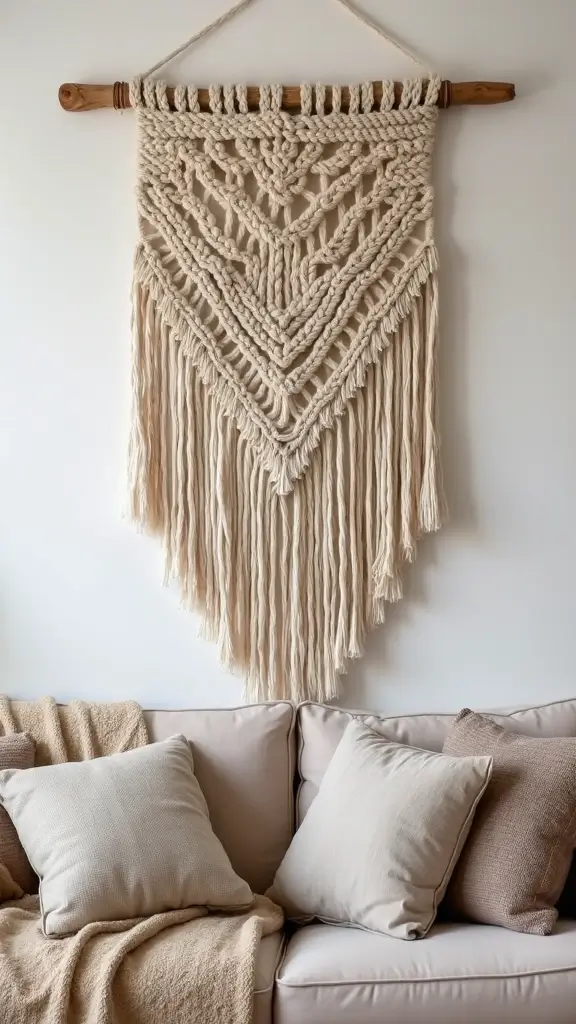 41 DIY Crafts for Home Decor That Look Expensive but Aren’t - 6. DIY Macrame Wall Art