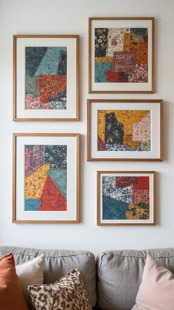 41 Dollar Tree DIY Home Decor Ideas That Look Expensive - 13. Framed Fabric Art