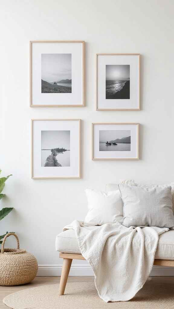 41 Dollar Tree DIY Home Decor Ideas That Look Expensive - 16. Minimalist Picture Frames