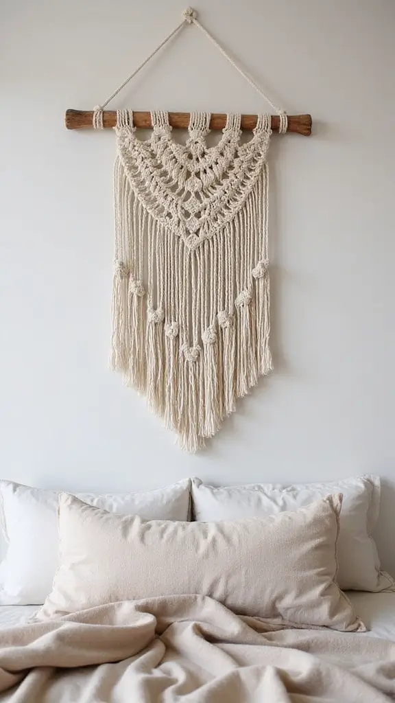 41 Dollar Tree DIY Home Decor Ideas That Look Expensive - 20. DIY Macrame Wall Hanging