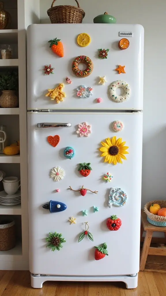 41 Dollar Tree DIY Home Decor Ideas That Look Expensive - 26. Fun Fridge Magnets