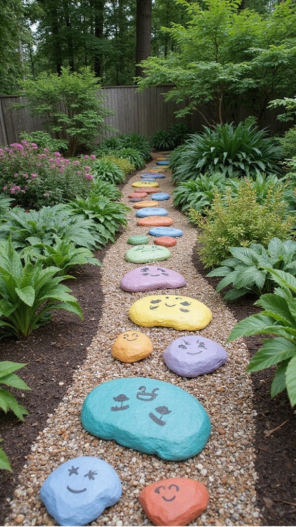 41 Dollar Tree DIY Home Decor Ideas That Look Expensive - 31. Painted Garden Rocks