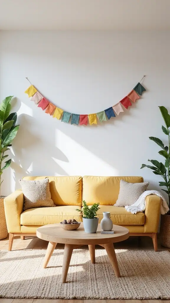 41 Dollar Tree DIY Home Decor Ideas That Look Expensive - 32. Simple Fabric Banners