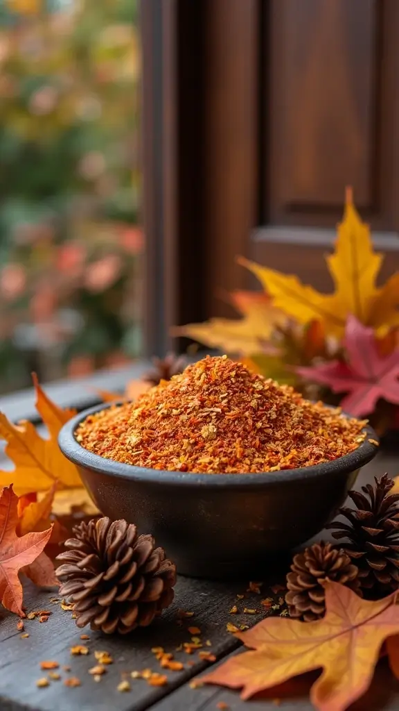 41 Fall Front Door Decor Ideas That Make a Statement - 20. Seasonal Potpourri Display