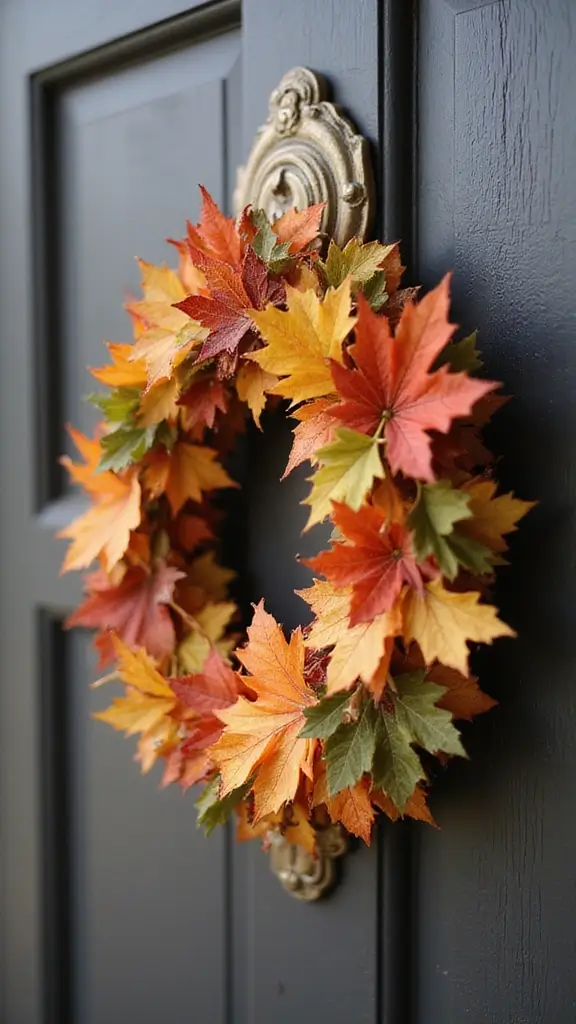 41 Fall Front Door Decor Ideas That Make a Statement - 37. Autumn-Themed Door Knob Cover