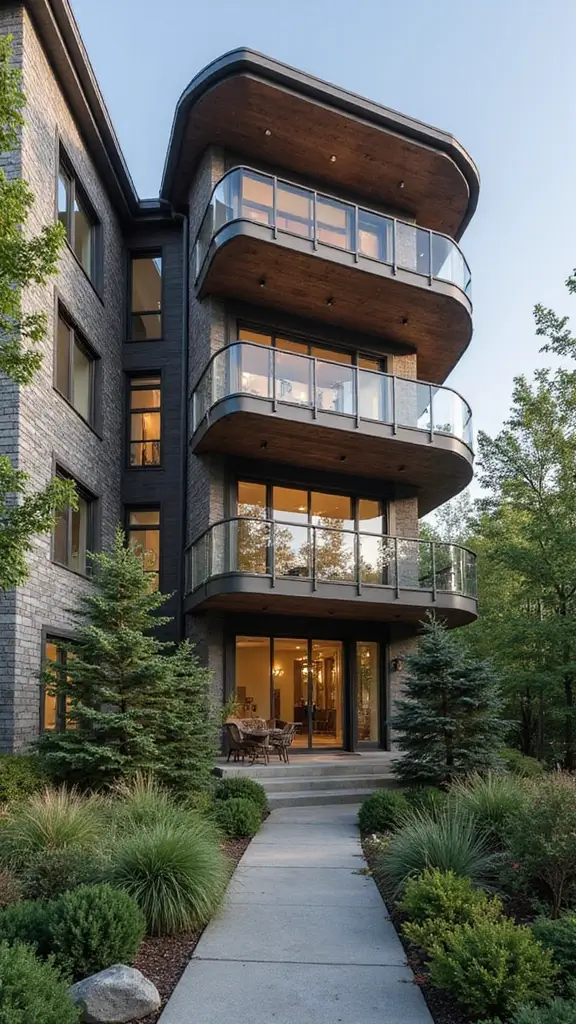 41 House with Wrap Around Porch Designs That Feel Timeless - 11. Lofty Skyscraper Porches