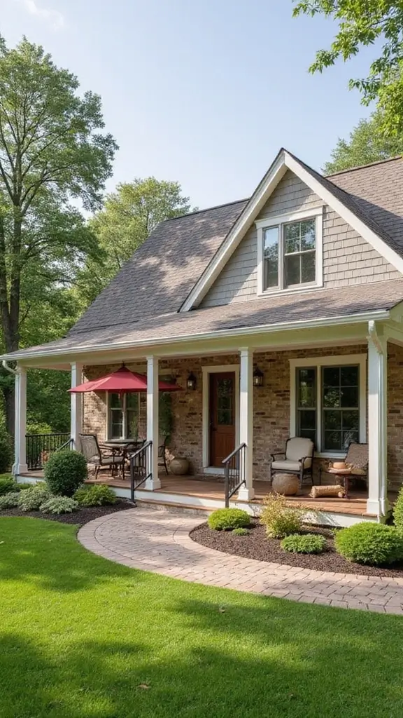 41 House with Wrap Around Porch Designs That Feel Timeless - 14. Family-Friendly Ranch Style