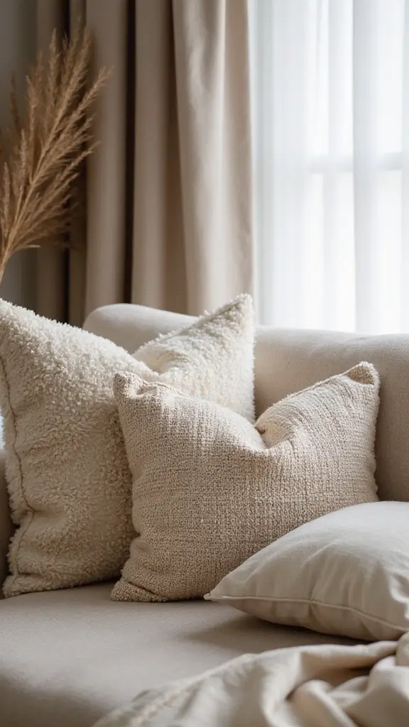 41 Modern House Design Interior Ideas for a Luxe Look - 20. Textured Fabrics
