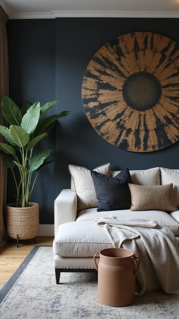 41 Modern Luxury Living Room Interior Design That Feels Effortless - 11. Bold Accent Walls