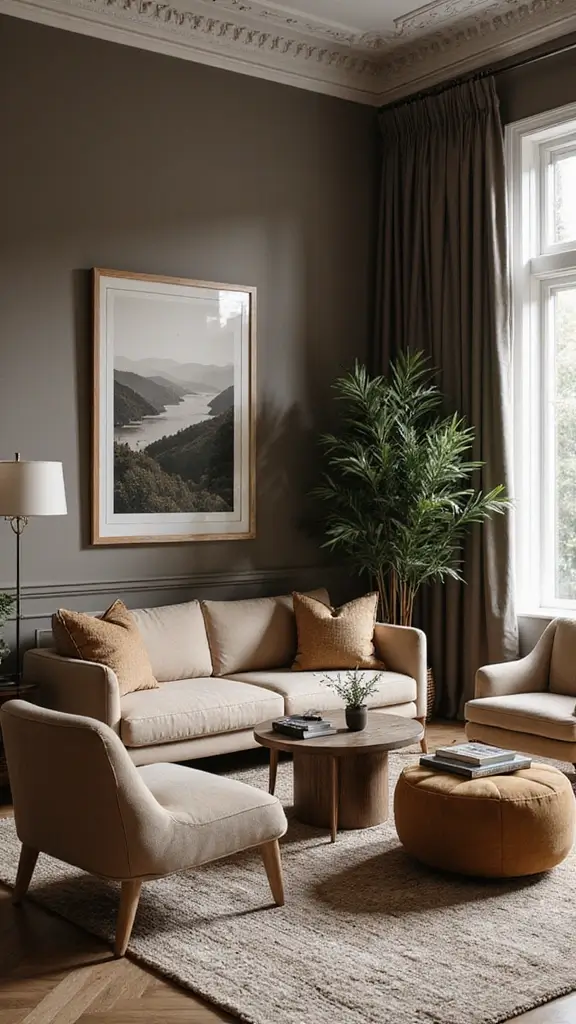 41 Modern Luxury Living Room Interior Design That Feels Effortless - 23. Elegant Coffee Nooks