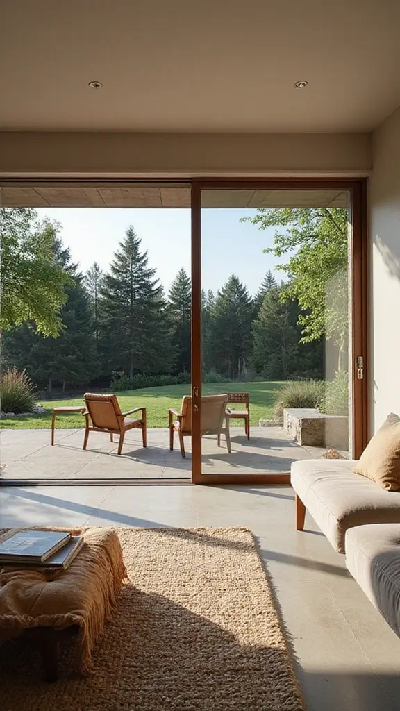 41 Modern Luxury Living Room Interior Design That Feels Effortless - 31. Indoor-Outdoor Flow