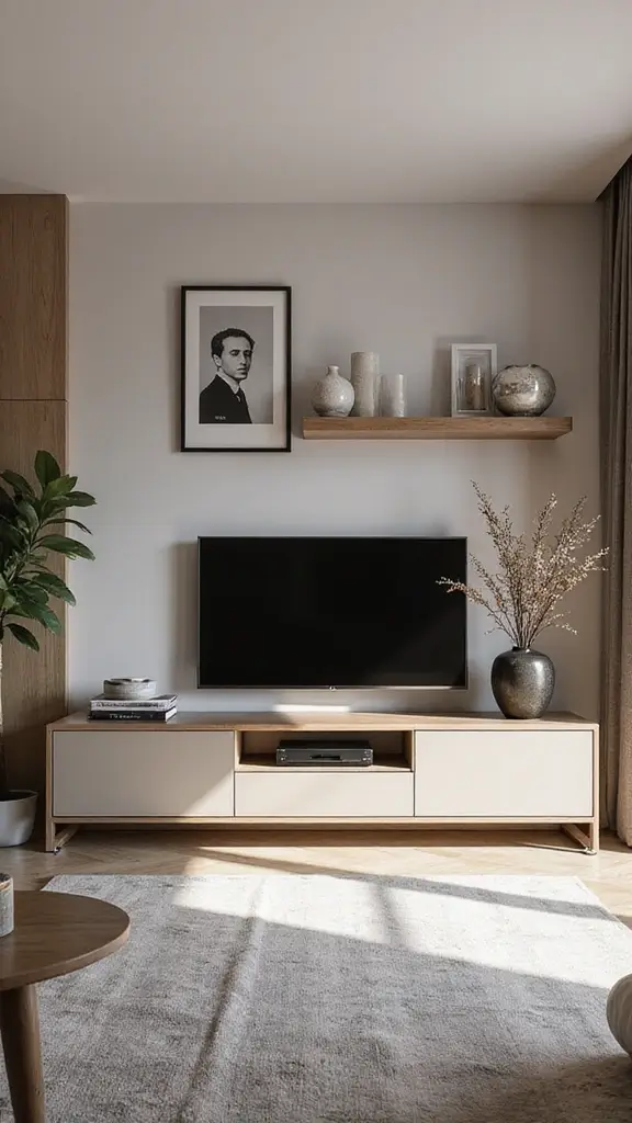 41 Modern Luxury Living Room Interior Design That Feels Effortless - 33. Stylish Entertainment Areas