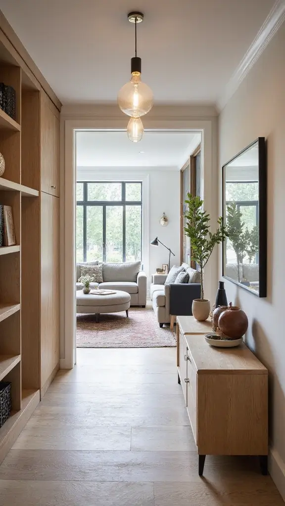 41 Modern Luxury Living Room Interior Design That Feels Effortless - 35. Functional Entryways