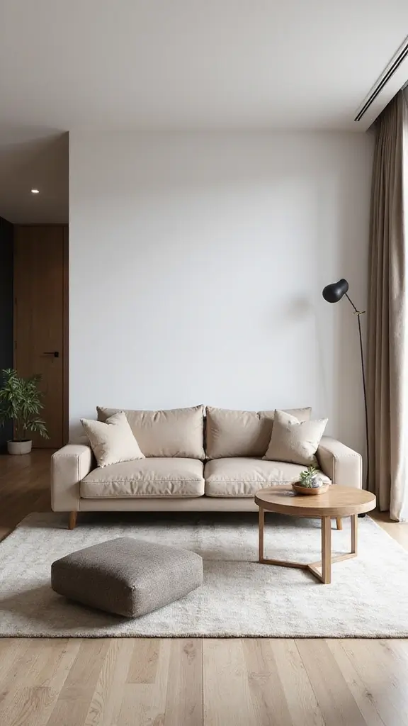 41 Modern Luxury Living Room Interior Design That Feels Effortless - 5. Minimalist Design with Maximum Impact