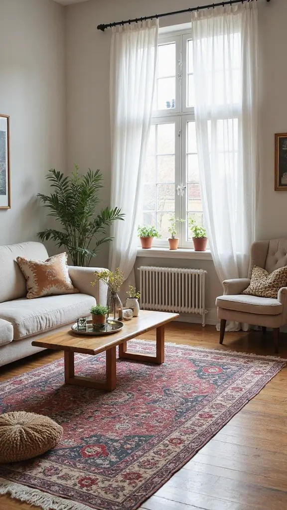 41 Modern Luxury Living Room Interior Design That Feels Effortless - 6. Layered Rugs for Comfort and Style