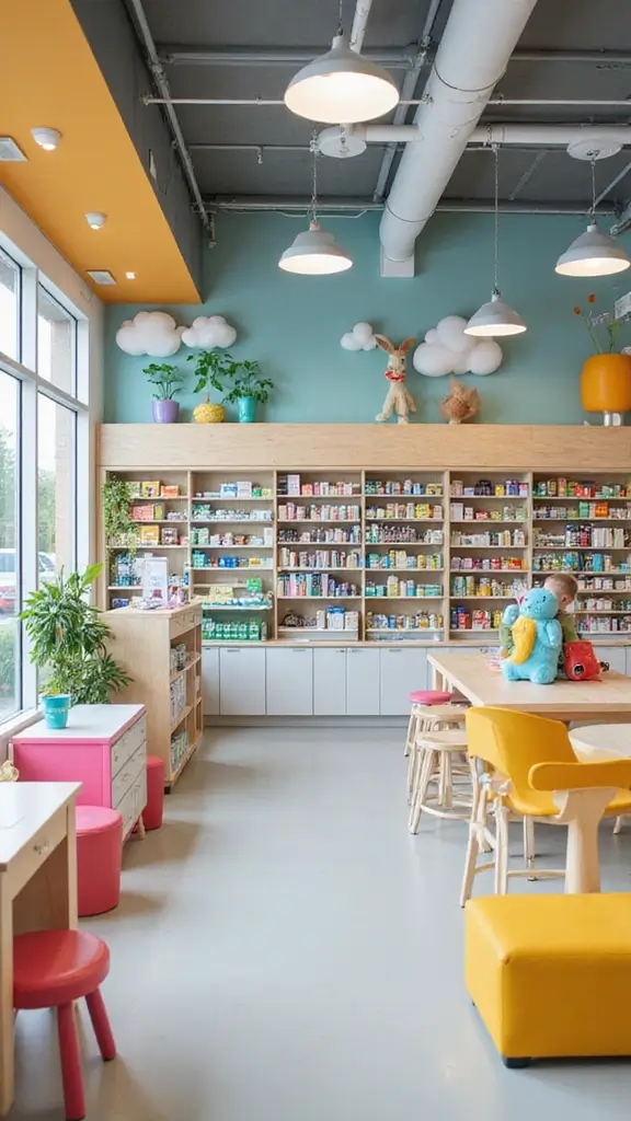41 Pharmacy Design Interior Modern Concepts That Attract Customers - 12. Kids’ Friendly Spaces