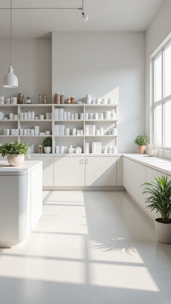 41 Pharmacy Design Interior Modern Concepts That Attract Customers - 3. Minimalist Design Aesthetic