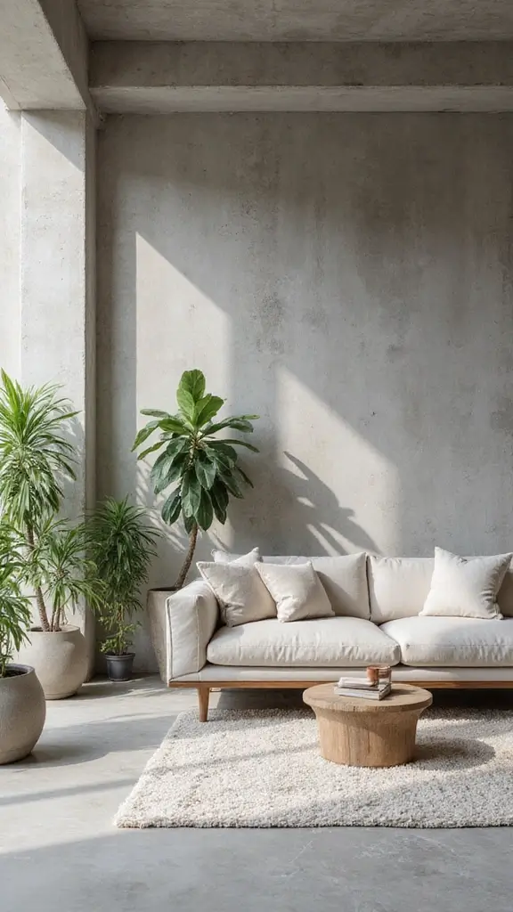 41 Pillar Design Interior Modern Styles That Add Drama - 1. Minimalist Concrete Pillars