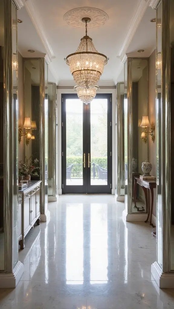 41 Pillar Design Interior Modern Styles That Add Drama - 15. Pillars with Mirrors