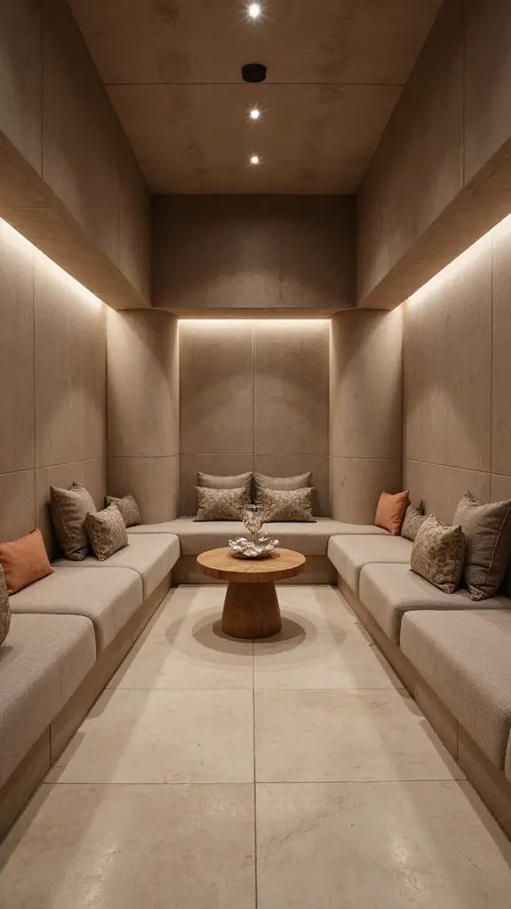 41 Pillar Design Interior Modern Styles That Add Drama - 18. Pillars with Built-in Seating