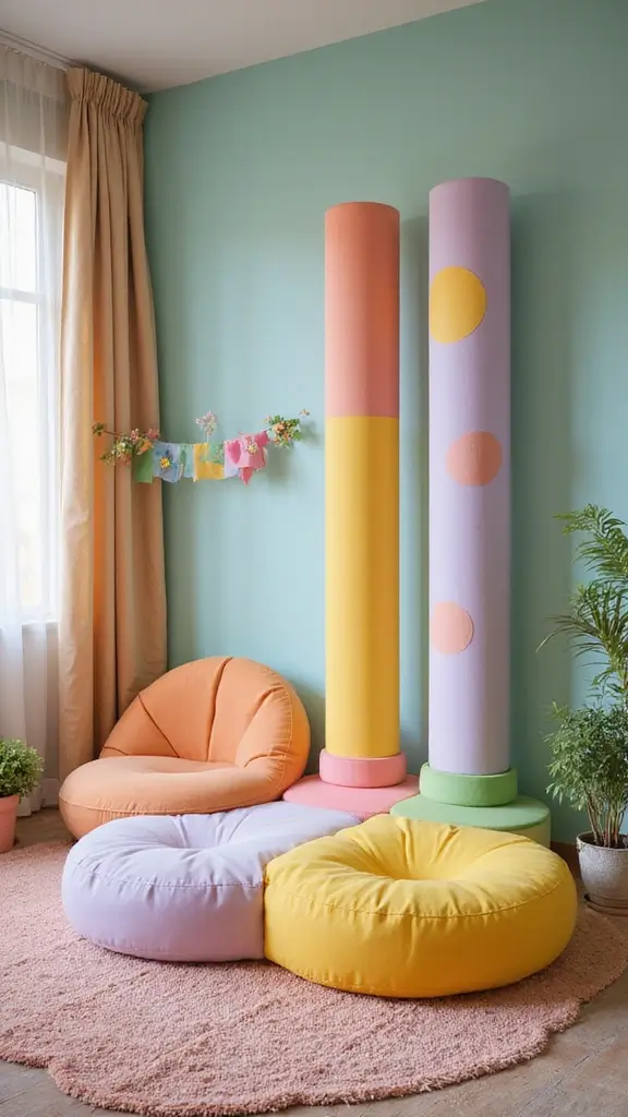 41 Pillar Design Interior Modern Styles That Add Drama - 31. Pillars with Interactive Elements