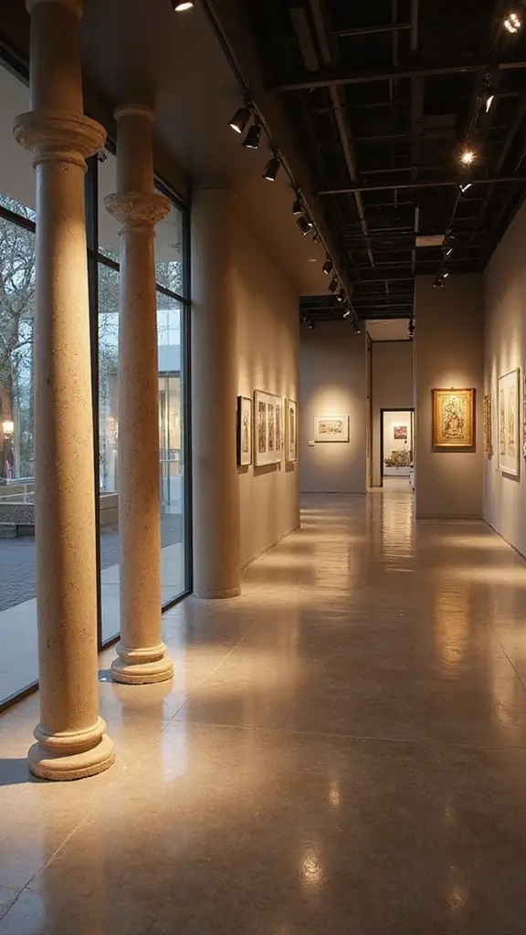 41 Pillar Design Interior Modern Styles That Add Drama - 38. Pillars as Art Displays