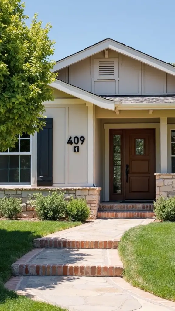 41 Ranch Home Exterior Makeover Ideas That Wow - 17. Artistic House Numbers