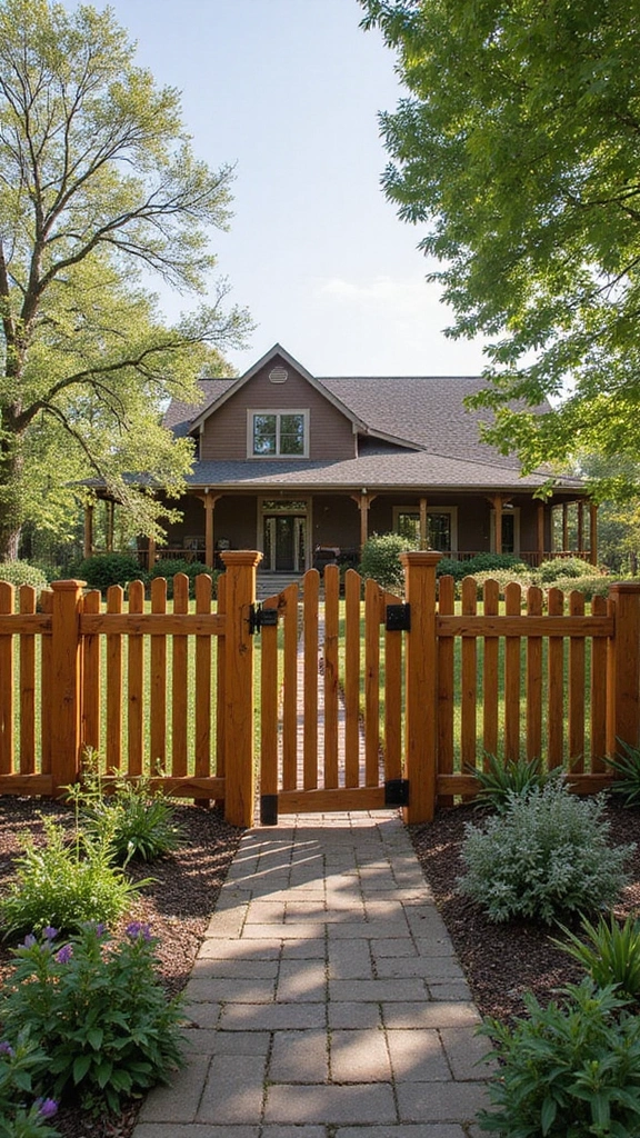 41 Ranch Home Exterior Makeover Ideas That Wow - 25. Custom Fencing